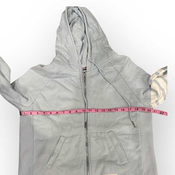 Thom Browne Sky Blue 4-Bar Hoodie Size 4 / Large - Picture 12 of 15